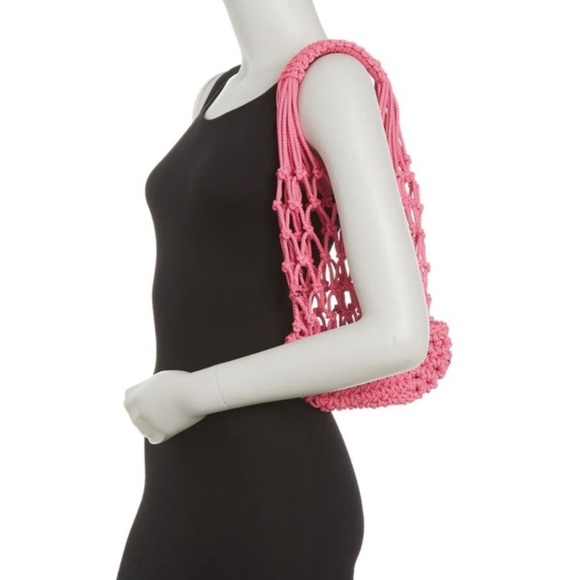 FRENCH CONNECTION JASMINE BRAIDED TOTE  IN PINK - NWT! - Picture 3 of 3